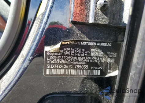 2013 BMW X6 xDrive35I z USA, uszkodzony, nr VIN 5UXFG2C50DL785065